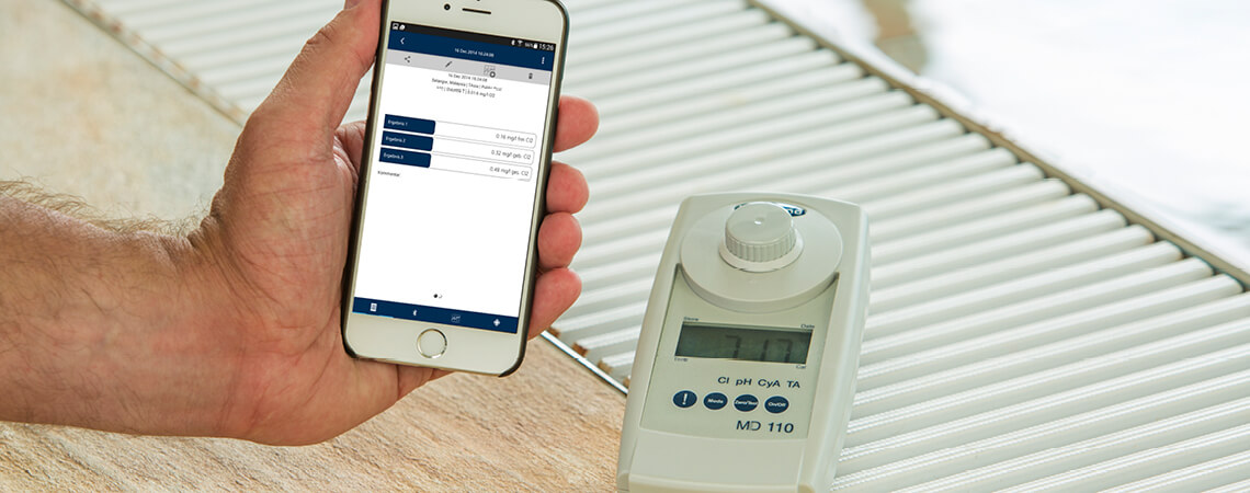Photometer MD 110 | Bluetooth | pH | CL| CyA | Lovibond - Image 2