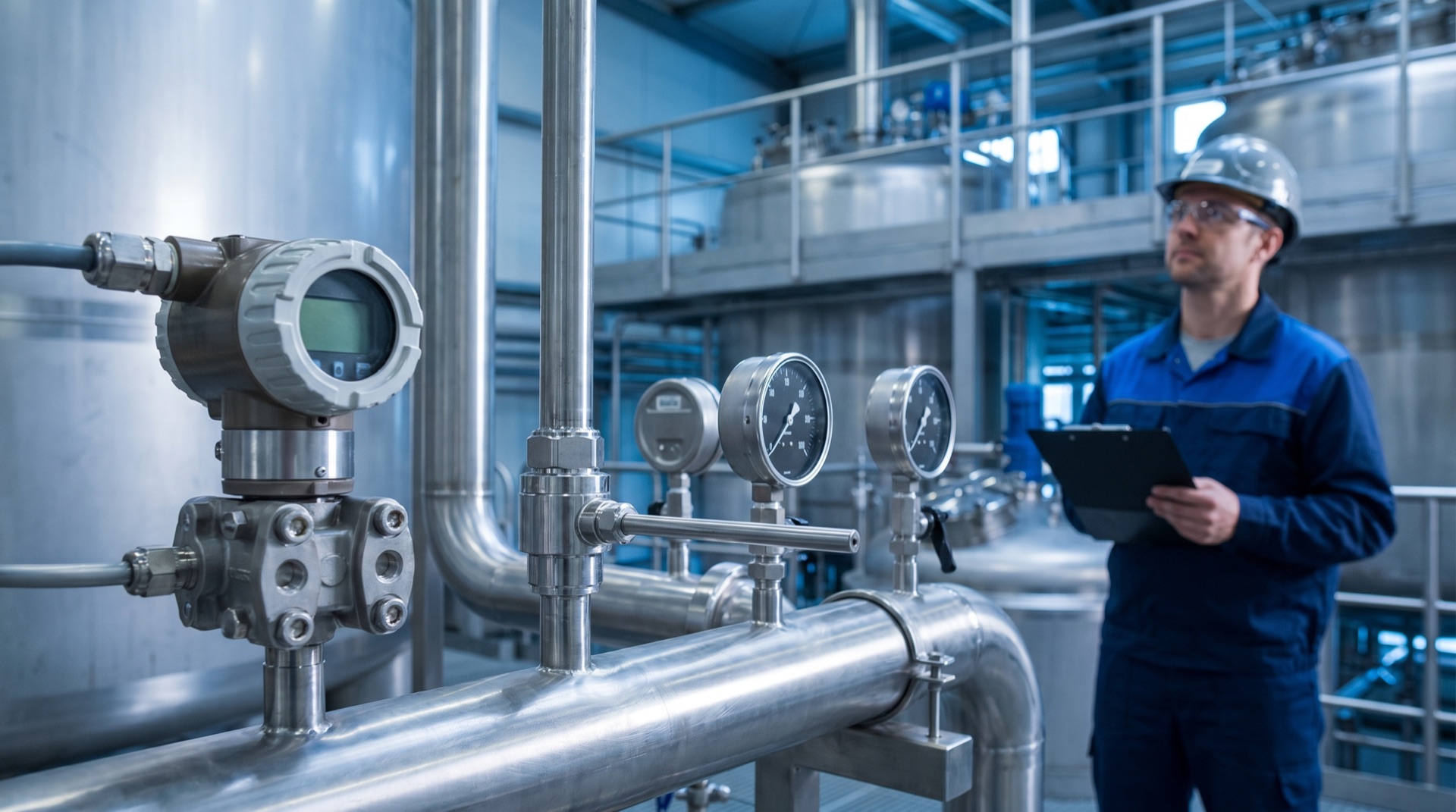 Industrial temperature pressure measurement